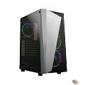 Корпус ZALMAN S4 Plus, без БП, боковое окно (акрил), черный,  ATX