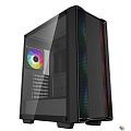 Корпус Deepcool CC560 ARGB V2 без БП, боковое окно (закаленное стекло), 3x120мм ARGB LED вентилятор спереди и 1x120мм ARGB LED вентилятор сзади, черны