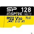 Micro SecureDigital 128GB Silicon Power U3,V30,A2,Inspire,DDR200 SP128GBSTXLA2V1N