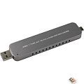 ORIENT 3552U3, USB 3.1 Gen2 контейнер для SSD M.2 NVMe 2242/2260/2280 M-key, PCIe Gen3x2 (JMS583),10 GB/s, поддержка UA