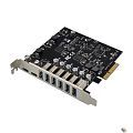 ORIENT AM-U3142PE-6A2C, Контроллер PCI-Ex4 v3.0, USB 3.2 Gen2, скорость до 10 Гбит/с, 8-port ext (6xType-A + 2xType-C), ASM3142+VL820-Q8 chipset,