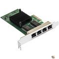 Exegate EX292508RUS Сетевой адаптер ExeGate EXE-I350-T4V2 (PCI-E x4 v2.1, порты 4xRJ45 (медные), 10/100/1