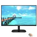 LCD AOC 27" 27B2AM черный {VA 1920x1080 75hz 4ms 178/178 250cd 4000:1 8bit(6bit+FRC) D-Sub HDMI1.4 AudioOut VESA}