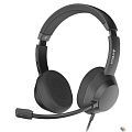 Наушники с микрофоном A4Tech Fstyler FH150U черный 2м накладные USB оголовье (FH150U BLACK)