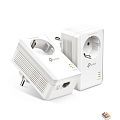 TP-Link TL-PA7017P KIT AV1000 Комплект гигабитных адаптеров Powerline со встроенной розеткой