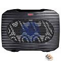 BURO Подставка для ноутбука 15.6"357x265x33mm 1xUSB 1x 140mmFAN 345г металлическая сетка/пластик черный (BU-LCP156-B1