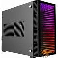 GameMax [Abyss ITX] без БП (Черн., Mini-ITX, зак.стекло,USB3.0, 2*120мм вент+пульт)