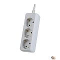 Perfeo Сетевой удлинитель с заземлением "POWERMATE",PF_A4689 (7,0м, 3 розетки, белый (PF-PE-3/7,0-W))