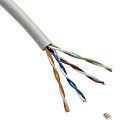 REXANT (02-0005 ) Кабель витая пара U/UTP, CAT 5e, PVC, 4х2х0,52 мм, 24AWG, INDOOR, SOLID, серый, 305 м