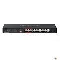 Mercusys MS126CP 24-портовый монтируемый в стойку PoE+ коммутатор 10/100 Мбит/с с 2 гигабитными портами