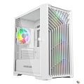 Powercase Mistral Micro X4W, Tempered Glass, 4х 120mm 5-color fan, белый, mATX  (CMMXW-L4)