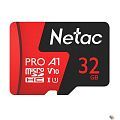 Micro SecureDigital 32GB Netac MicroSD card P500 Extreme Pro, retail version w/SD adapter [NT02P500PRO-032G-R]