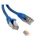 Hyperline PC-LPM-STP-RJ45-RJ45-C5e-0.5M-LSZH-BL Патч-корд F/­UTP, экранированный, Cat.5e, LSZH, 0.5 м, синий