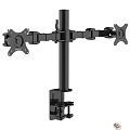 ONKRON D221E чёрный {Для экранов с диагональю 10"-32" каждый Максимальная нагрузка: 18кг (2х9кг) VESA: 75x75, 100х100мм