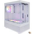 1STPLAYER MIKU Mi7-A White / ATX / 3x120mm LED fans / Mi7-A-WH-2F1R-W-1F1-W