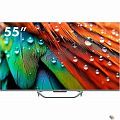 55" Телевизор HAIER Smart TV S4, QLED, 4K Ultra HD, серый, СМАРТ ТВ, Android TV [DH1VMZD01RU]