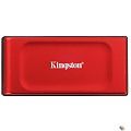 Kingston Portable SSD 2TB [SXS1000R/2000G] XS1000R, Type-C/A, USB 3.2 Gen 2, R/W 1050/1000MB/s, 70x33x14mm, 29g., Red 
