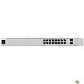 UBIQUITI USW-16-POE PoE-коммутатор в стойку, 16х 1G RJ45, 2х SFP, раздача 42 Вт