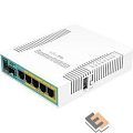 MikroTik RB960PGS Маршрутизатор проводной, hEX PoE, 1х SFP, 128MB RAM, 5x Gigabit LAN, USB, plastic case and PSU
