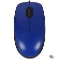 Мышь Logitech M110 Silent Blue [бесшумная, оптическая, 1000dpi, USB, 1.8м] [910-005500]