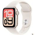 Apple Watch SE 3 40mm Starlight Aluminium Case with Starlight Sport Band - S/M (MEH34LW/A)