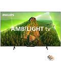 Philips 43PUS8108/60, 4K Ultra HD, серебристый, СМАРТ ТВ, New Philips Smart TV