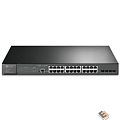 TP-Link SG3428MP Управляемый коммутатор JetStream уровня 2+ с 24 гигабитными портами PoE+ и 4 портами SFP