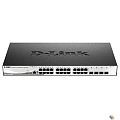 D-Link DGS-1210-28X/ME/C1A Управляемый L2 коммутатор с 24 портами 10/100/1000Base-T и 4 портами 10GBase-X SFP+