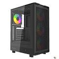 Powercase Корпус Mistral A4B, Tempered Glass, 4x 120mm FRGB Fans, чёрный, ATX  (CMAB-L4)