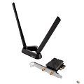 Сетевой адаптер ASUS PCE-BE92BT, Wi-Fi 7 + Bluetooth,  PCI-E, (802.11be), 2.4/5/6 ГГц,  антенна - внешняя
