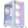 1STPLAYER TRILOBITE T4-G GLASS FRGB White / mATX / 4x120mm FRGB fans / T4-G-WH-4F1-W