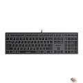 Клавиатура A4Tech Fstyler FX60 серый USB slim LED (FX60 GREY / NEON)