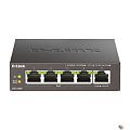 D-Link DGS-1005P/L (ревизия A1) Неуправляемый коммутатор с 5 портами 10/100/1000Base-T (4 порта PoE 802.3af