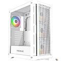 Powercase Ultimate White, Tempered Glass, 4x 120mm ARGB fans, ARGB HUB, белый, ATX (CUW-A4)