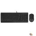 Клавиатура + мышь A4Tech Fstyler F1512 клав:черный мышь:черный USB (F1512 BLACK)
