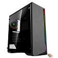 Gamemax Shine G517 ATX case, black, w/o PSU,w/1xUSB3.0+2xUSB2.0, HD-Audio , w/1x12mm FR1x12cm Ring ARGB Fan(FN-12Rainbow-N)