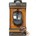 A-4Tech Мышь N-500F V-TRACK (серый глянец/черный) USB, 3+1 кл.-кн.,провод.мышь [641866]