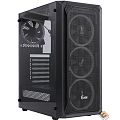 Powercase CMIZB-L4 Корпус Mistral Z4 Mesh LED, Tempered Glass, 4x 120mm 5-color fan, чёрный, ATX  (CMIZB-L4)