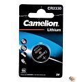 Camelion CR2330 BL-1 (CR2330-BP1, батарейка литиевая,3V)