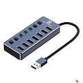 5bites Концентратор HB37-313SL USB3.0 -> 7*USB3.0 / AL / SILVER