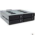 Procase G2-104-SATA3-BK {Hot-swap корзина 4 SATA3/SAS 12G,черный,с замком,hotswap mobie rack 2,5" HDD(1x5,25),4*SATA,2