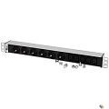 REM Блок розеток Rem-10 без шнура с инд., 6 Schuko, 5 IEC 60320 C13, вход IEC 60320 C14, 10A, алюм., 19" (R-10-6S-5C13-I-440-Z)
