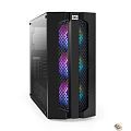 Exegate EX294974RUS Корпус Miditower ExeGate EVO-9205-NPX500 (ATX, БП 500NPX с вент. 12 см, с окном, 1*USB+1*USB3.0, аудио, 3 вент. 12см с RGB подсвет