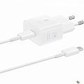 Сетевое зарядное устройство Samsung EP-T2510,  USB type-C,  USB type-C,  25Вт,  3A,  белый [ep-t2510xwegeu]