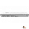 MikroTik CRS326-24G-2S+RM Коммутатор Cloud Router Switch 326-24G-2S+RM with RouterOS L5, 1U rackmount enclosure