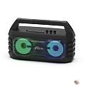 RITMIX SP-610B black {AUX, USB, microSD (MP3, WAV, WMA, APE), RGB-подсветка, эквалайзер, дисплей: LED, возможность, микрофонный в