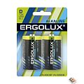 Ergolux..LR20 Alkaline BL-2 (LR20 BL-2, батарейка,1.5В)  (2 шт. в уп-ке)