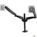 Kromax OFFICE-12 черный  Настольный кронштейн для двух мониторов 15"-32" (до 2х6кг)